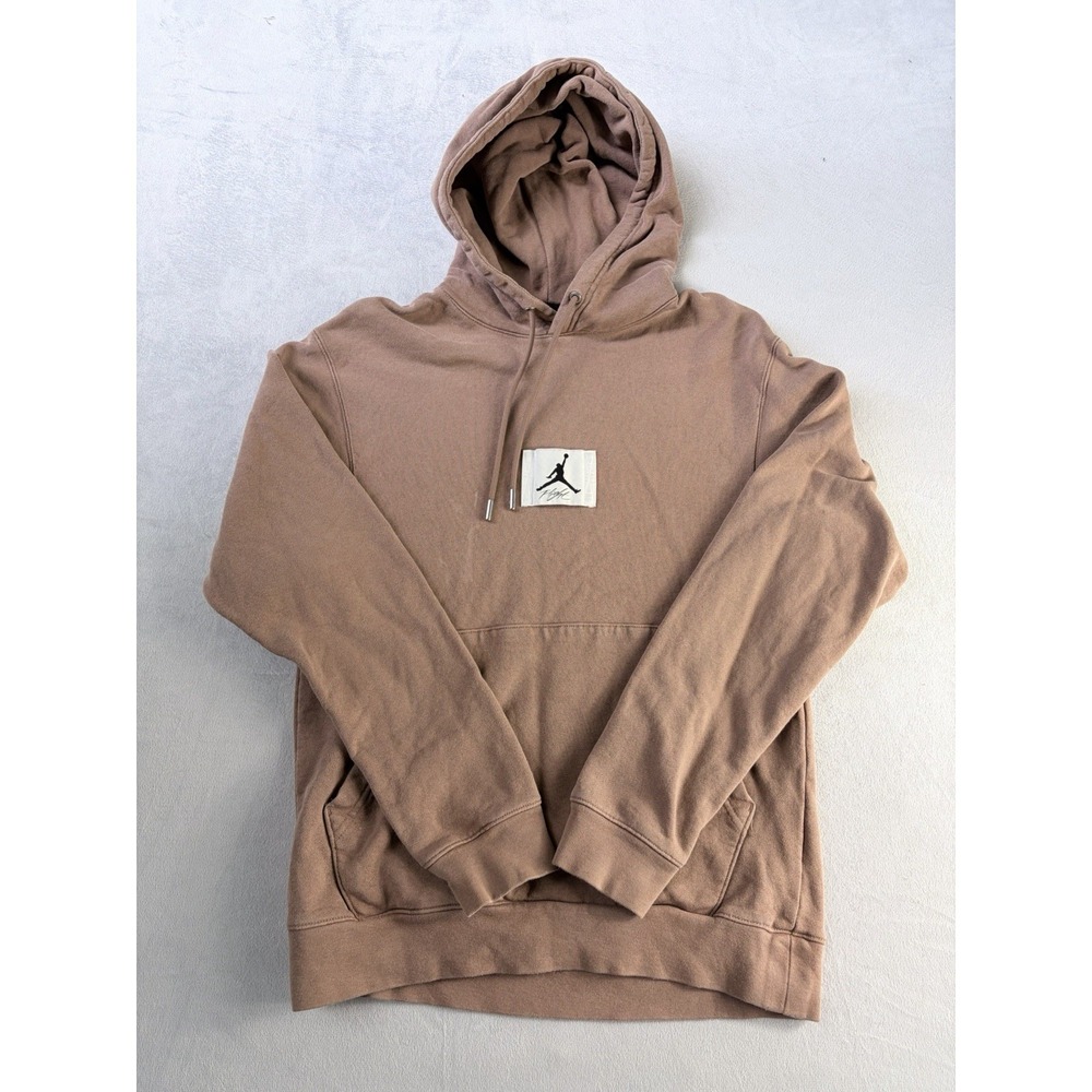 Nike Air Jordan Statement Fleece Hoodie Archaeo Brown Young Size XS